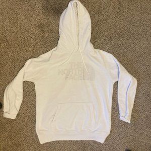 The North Face White & Silver Hoodie Size Small